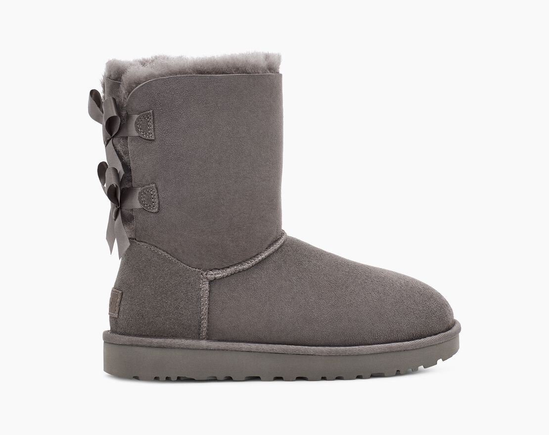 Уггі жіночі UGG Short Bailey Bow Classic 2 Grey