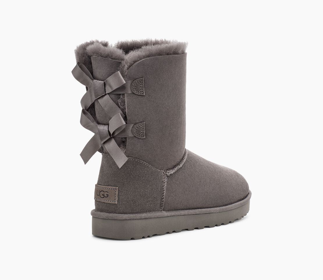 Уггі жіночі UGG Short Bailey Bow Classic 2 Grey