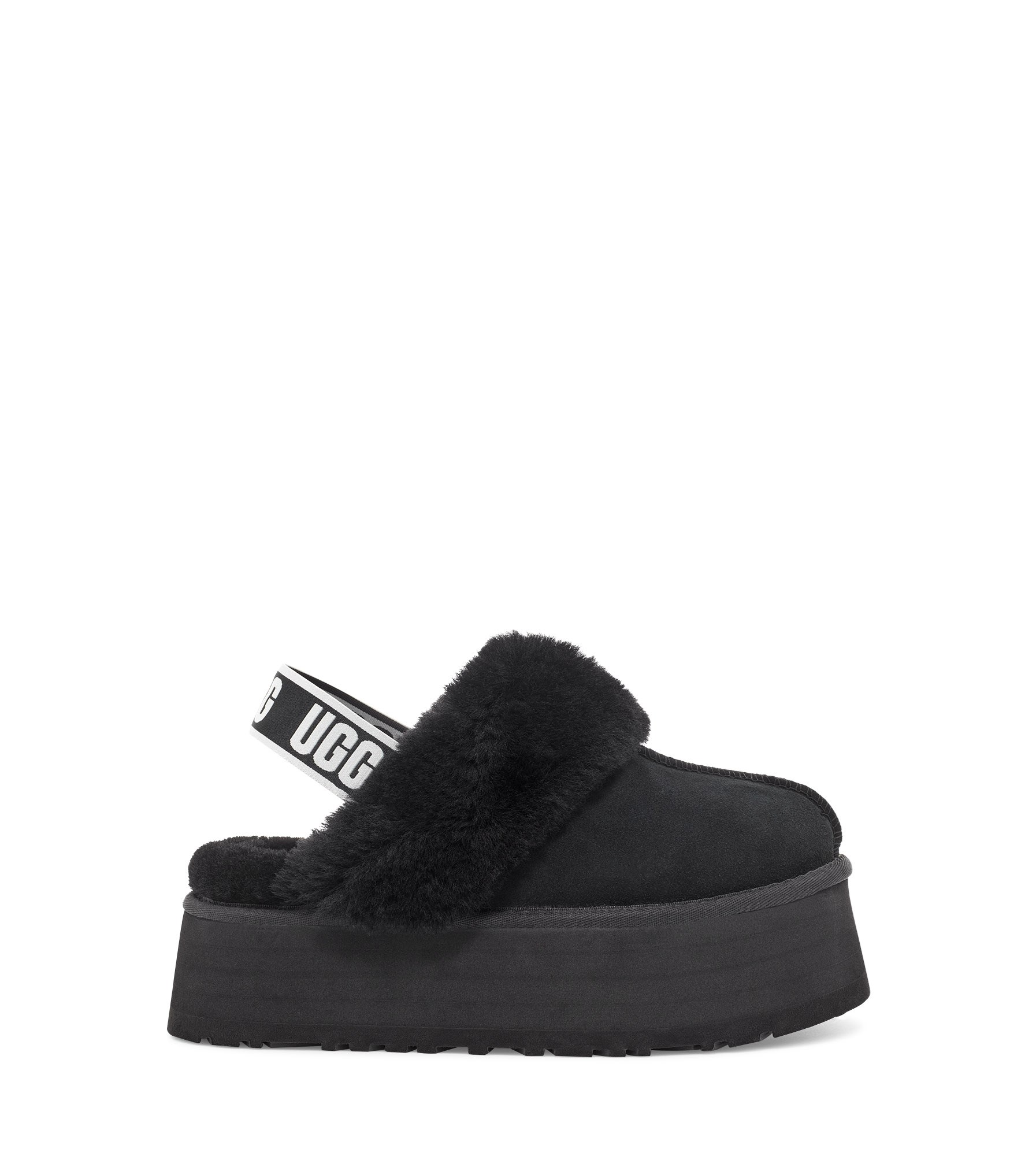 Уггі жіночі капці на платформі UGG Funkette Black