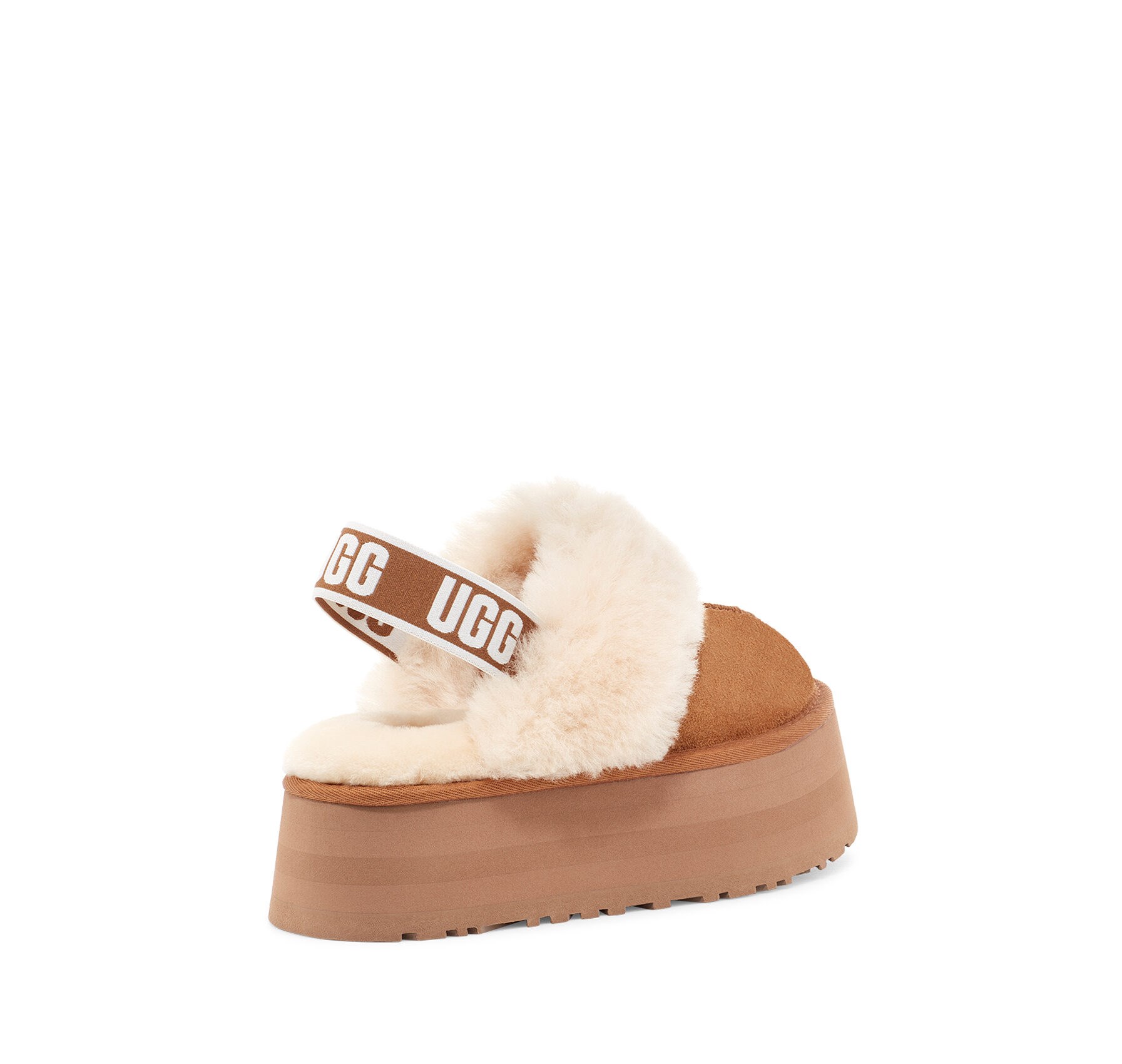 Уггі жіночі капці на платформі UGG Funkette Chestnut