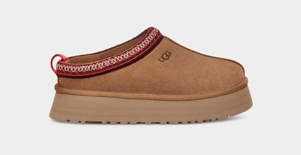 Капці жіночі на платформі UGG Tazz Slipper Chestnut