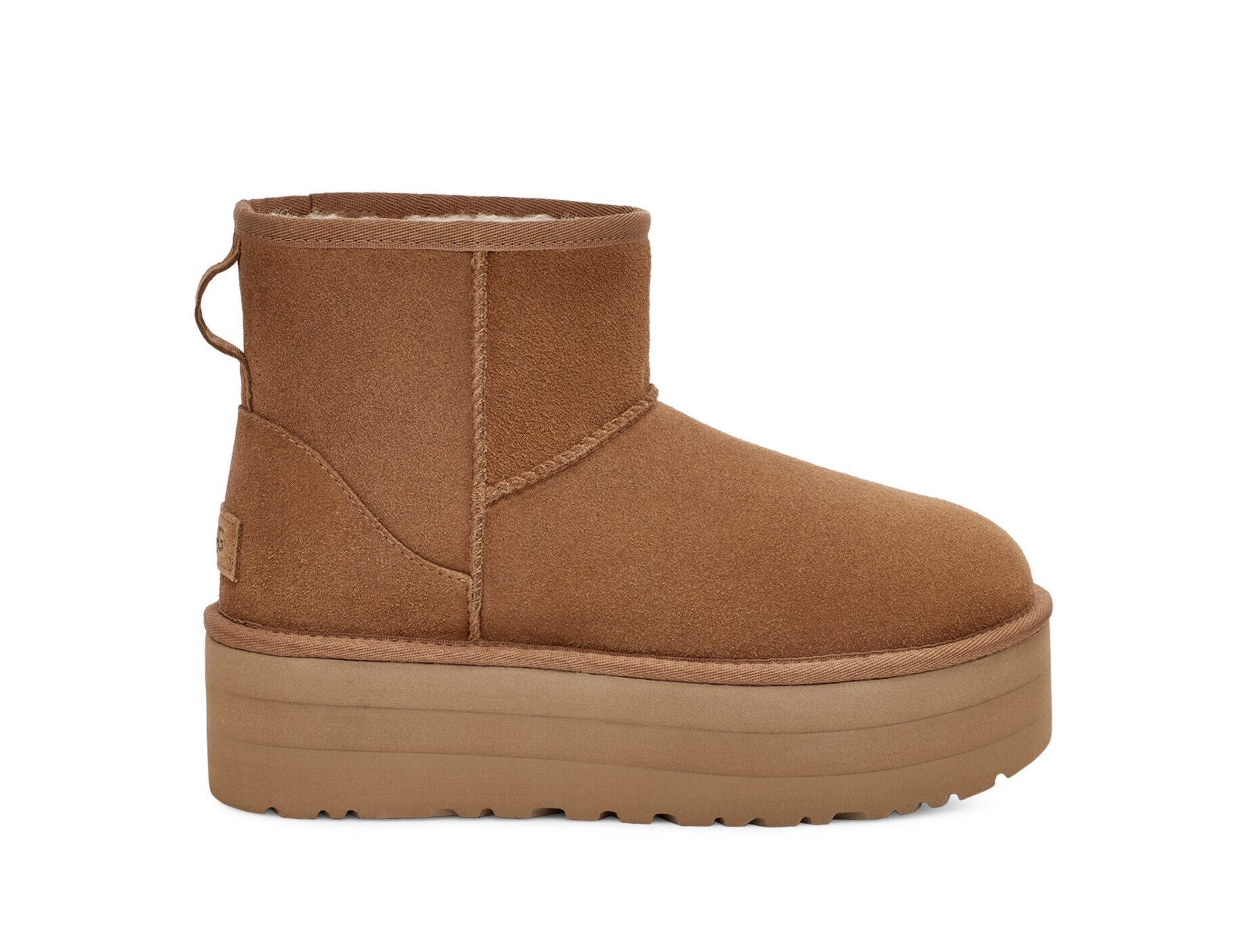Уггі жіночі UGG Classic Mini Platform Chestnut