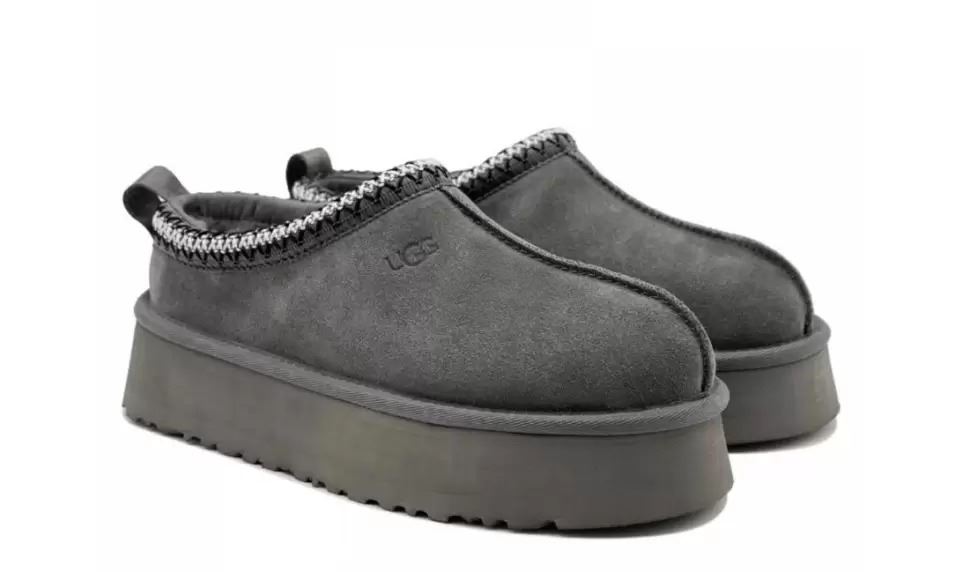 Капці жіночі на платформі UGG Tazz Slipper Grey