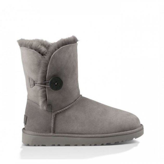 Уггі жіночі UGG Short Bailey Button Classic 2 Grey