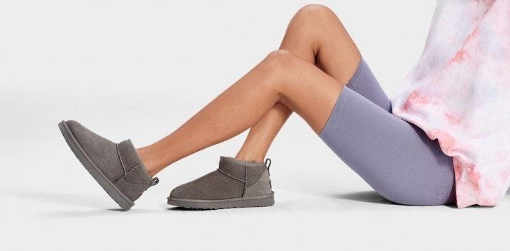 Уггі жіночі UGG Міні Classic 2 Ultra Mini Сірі