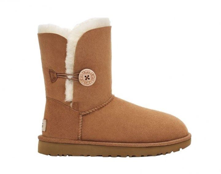 Уггі жіночі UGG Short Bailey Button Classic 2 Chestnut
