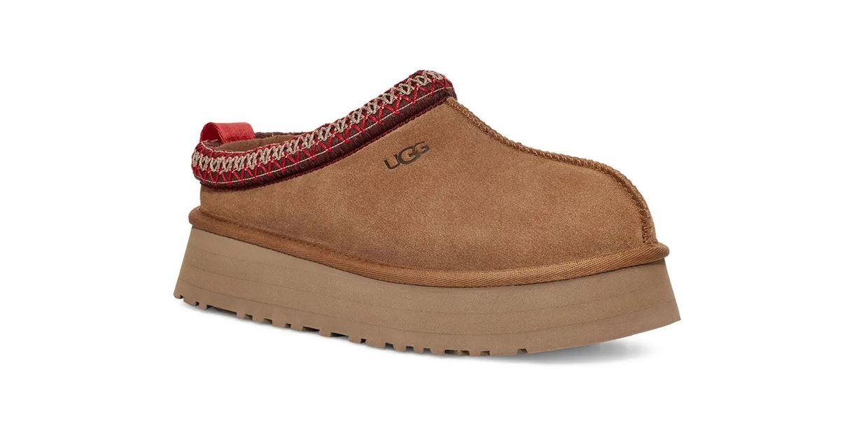 Капці жіночі на платформі UGG Tazz Slipper Chestnut