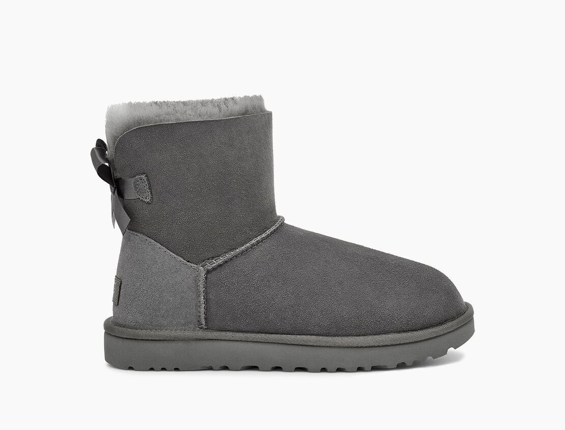 Уггі жіночі UGG Classic 2 Mini Bailey Bow Сірі