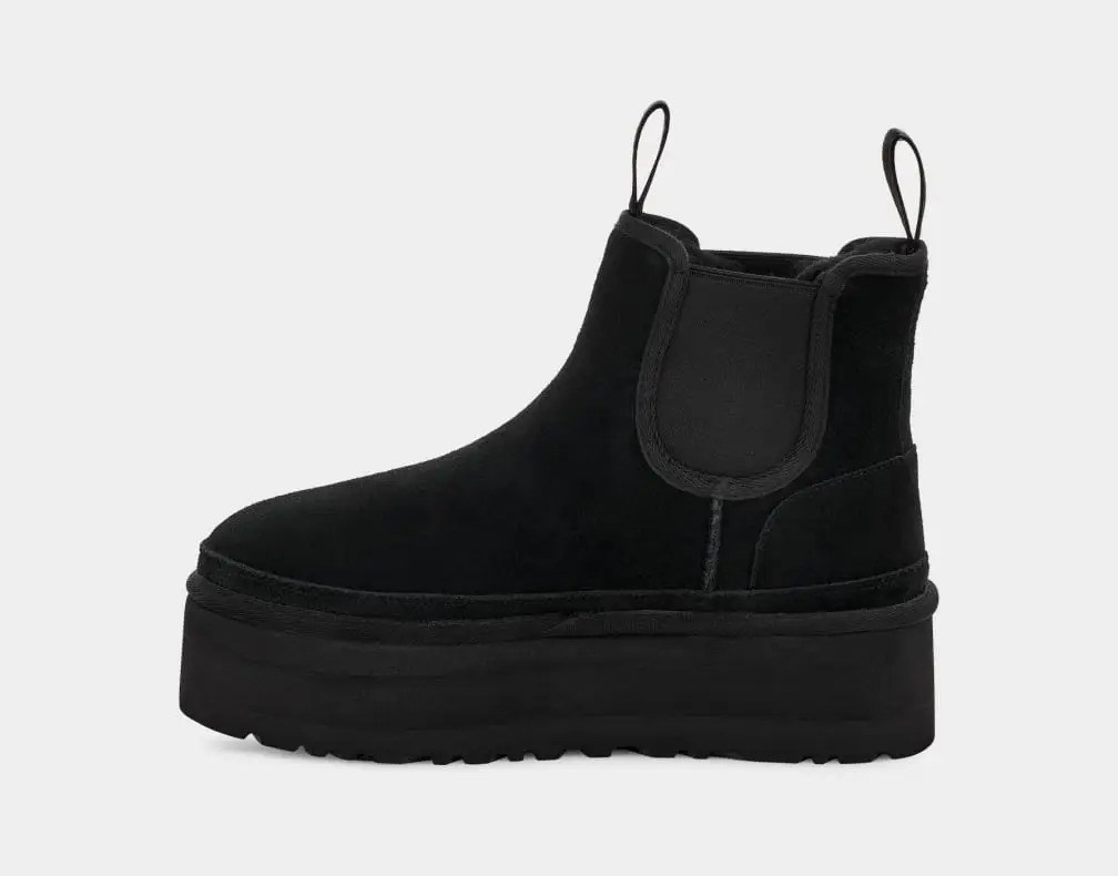 Уггі жіночі на платформі UGG Neumel Platform Chelsea Чорні